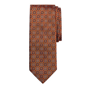 Box and Dot Tie - Orange